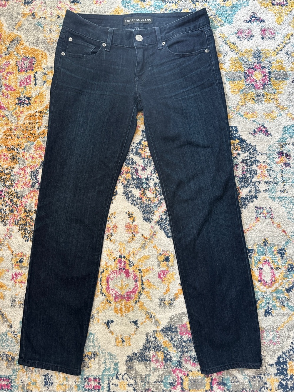 Express Stella Low Rise Skinny Jeans Dark Wash Size 4S